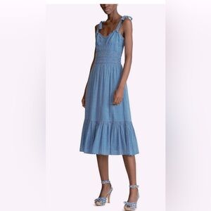 NWT [$198] Polo Ralph Lauren Starts Tide Mid Length dress. Size M